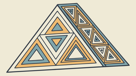 abstract triangular pattern art geometric vector image