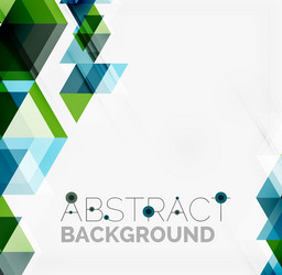 Dynamic Overlapping Triangles Background vector image