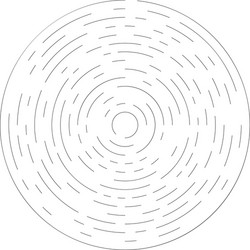 gyrate rotating segmented lines circular element vector image