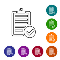 grey line verification delivery list clipboard vector image