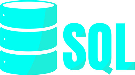 sql database icon logo design ui or ux app vector image
