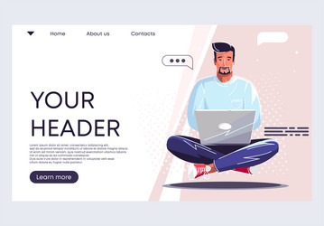 web banner template for your header vector image
