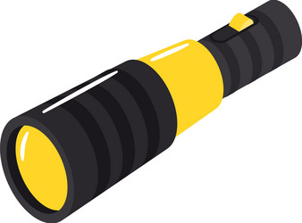 divers flashlight isometric composition vector