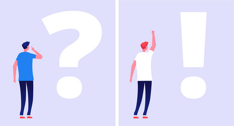problem solution concept troubled man student vector image