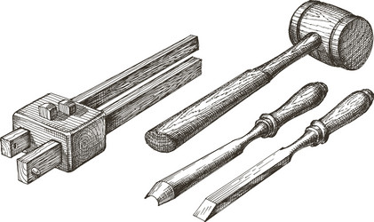 Carpentry Flat Chisel Illustration Stock Illustration - Download Image Now  - Art And Craft, Carpenter, Carpentry - iStock