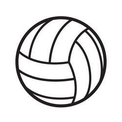 Volleyball ball sports activity play competition vector