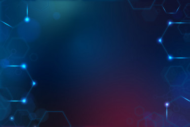 digital technology background with hexagon frame vector image