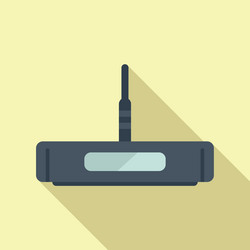 modem router sending wireless signal with one vector image