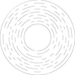 gyrate rotating segmented lines circular element vector image