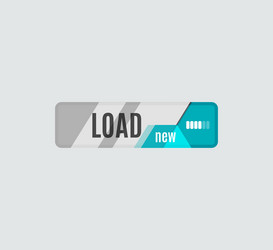 load button futuristic hi-tech ui design vector image
