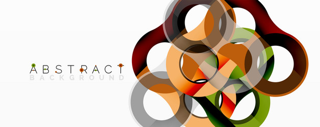 modern abstract design overlapping circles create vector image