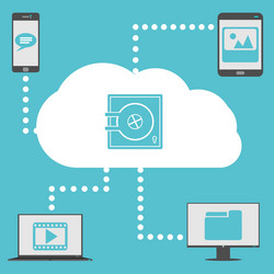Cloud Computing Devices vector image