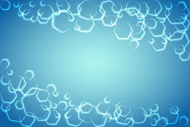 abstract background with hexagonal shapes vector image