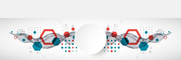 abstract wave is made in a frame style template vector image