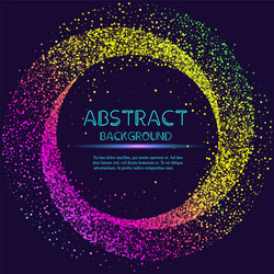dynamic abstract scattering particles background vector image