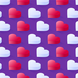 Isometric Heart Pattern vector