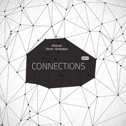 Abstract Connection Network vector image