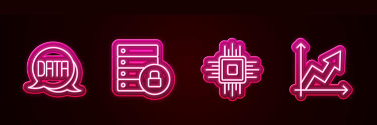 Set line data analysis server security vector