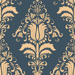 damask seamless pattern element classical vector image