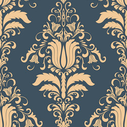 Damask seamless pattern element classical vector