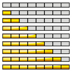 Progress loading bar with lighting vector