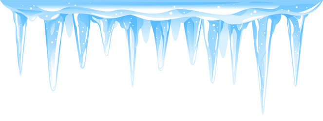 Cluster of Blue Icicles Vector Image