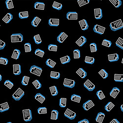 Line file document icon isolated seamless pattern vector