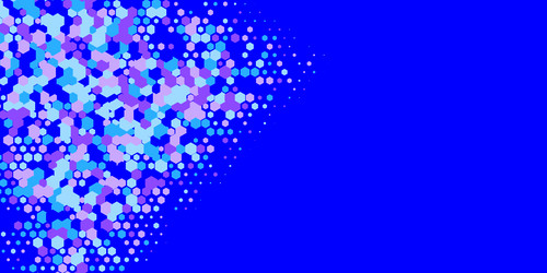geometric multi size hexagon with color vector