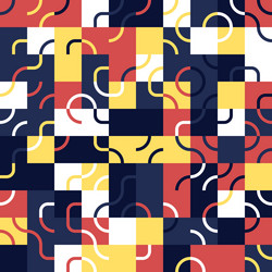 linear abstract pattern design vector image