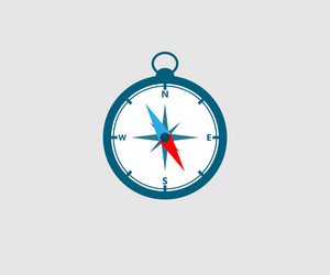 Compass navigation icon sign vector