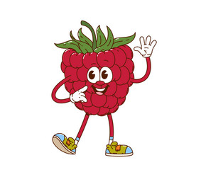 Groovy Raspberry Character vector image