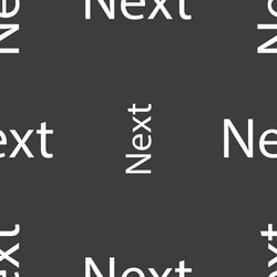 next sign icon navigation symbol seamless pattern vector image