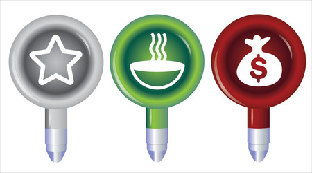 navigation pointer vector image