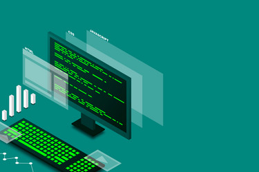 web design and development computer programming vector image