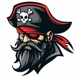 Cyber Pirate Esports Logo Vector Image