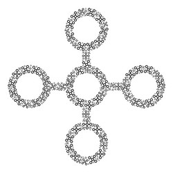 network node composition self recursive vector image