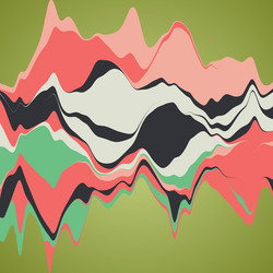 Big data visualization streamgraph futuristic vector