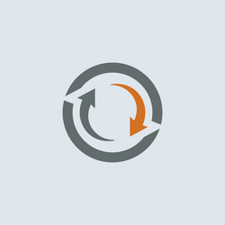 Circular Arrow Loop Icon vector