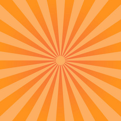 Red and orange sunburst background radial rays Vector Image