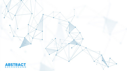 White background with plexus lines network vector