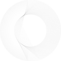 radial element with random dots circles rings vector image
