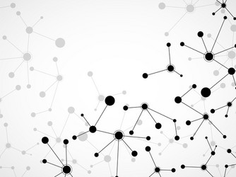 abstract molecule background connected structure vector image