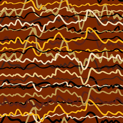 Seamless abstract pattern with horizontal curved vector
