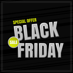 Black friday banner for advertising vector