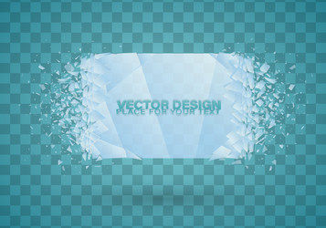 Cold crystals frame christmas vector