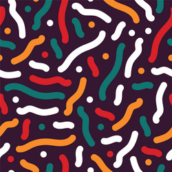 Dynamic Curve Pattern - Retro Style vector image