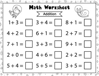 Math worksheet for kids subtraction space Vector Image