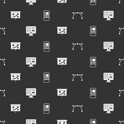 Set bezier curve ui or ux design planning vector