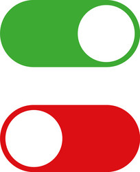 switch slider icon flat button for app vector image