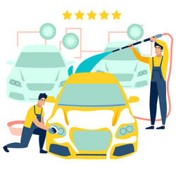 Car wash cartoon Royalty Free Vector Image - VectorStock